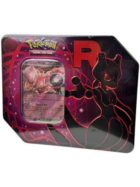 Pokémon TCG Team Rocket’s Mewtwo ex Tin – Destined Rivals Sealed New Collectible